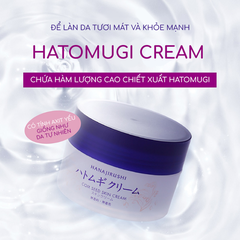 KEM DƯỠNG DA CẤP ẨM GIÚP DA MỊN MÀNG, CĂNG BÓNG  HANAJIRUSHI COIX SEED SKIN CREAM 100G - Hàng Nhật nội địa