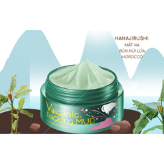 Mặt nạ đất sét HANAJIRUSHI VOLCANIC PACKING MUD 195g (GIẢM MỤN ĐẦU ĐEN, BÃ NHỜN) - Hàng Nhật nội địa
