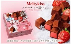 Socola tươi Meiji Melty Kiss Premium nhân dâu tây - Hàng Nhật nội địa