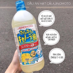 Dầu hoa cải Ajinomoto 900gr-Hàng Nhật Nội