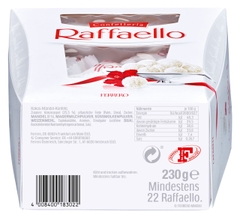 (Ý) Socola Dừa Raffaello Confetteria Ferrero 230g