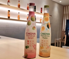 Rượu mơ Choya Sarari vị chanh Yuzu 7,5% 500ml - Hàng Nhật nội địa