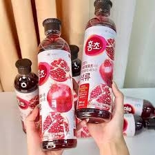 Giấm lựu hữu cơ Deasang 900ml, vị lựu – chai - Hàng Nhật nội địa