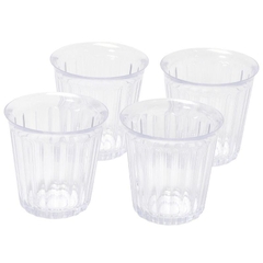 "Bộ 4 cốc nhựa trong siêu bền Pearl Life 280ml "