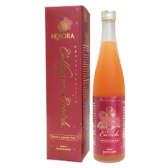 Nước Uống Đẹp Da Thơm Cơ Thể Hebora Collagen Enrich 500ml Nhật Bản - Hàng Nhật nội địa