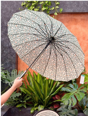 Ô Gấp Gọn Siêu Nhẹ Có Móc Treo Kaiyo, Hình Lá Cây Nhiệt Đới (Lá Nhỏ) - Hàng Nhật nội địa