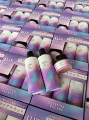 Bộ 3 LUX Celestial Escape Tẩy tế bào chết + Sữa tắm + Sữa dưỡng thể - Hàng Nhật nội địa