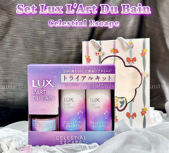 Bộ 3 LUX Celestial Escape Tẩy tế bào chết + Sữa tắm + Sữa dưỡng thể - Hàng Nhật nội địa