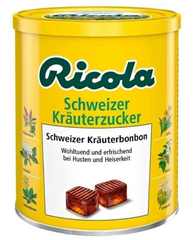 Kẹo ngậm ho ricola màu vàng lọ 250g - Hàng Nhật nội địa