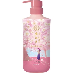 Set gội xả Ichikami Kracie màu hồng 480ml - Hàng Nhật nội địa