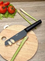 Dao làm bếp inox phủ chống dính nguyên khối Utility Mirai (dài dao 27cm, lưỡi 14cm) - Hàng Nhật nội địa
