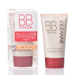 Kem nền BB Cream Cezanne 40g SPF 23, PA++ màu 02 ochre tone tự nhiên - Hàng Nhật nội địa