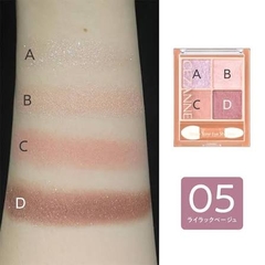 Phấn mắt 4 màu Cezanne Beige Tone Eye Shadow 05 ( Tone be tím) - Hàng Nhật nội địa