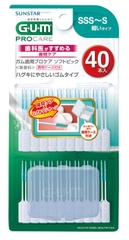 Tăm chải kẽ răng cao su mềm Sunstar GUM Soft Picks ( 40 chiếc) - Hàng Nhật chính hãng