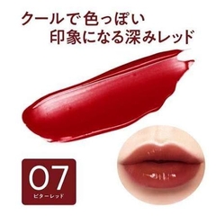 Son Tint Bóng Cezanne Watery Tint Lip 4g Màu 07 Red ( Đỏ Đậm) - Hàng Nhật nội địa