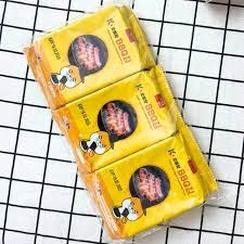 Snack rong biển vị BBQ thịt nướng Otter Mong (4.5g x 3) - Hàng Nhật nội địa