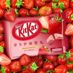 Bánh Kitkat Nestle mini 10 chiếc (vị dâu) - Hàng Nhật nội địa
