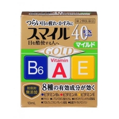 Nước nhỏ mắt siêu dưỡng Smile 40 EX Gold 13ml - Hàng Nhật nội địa