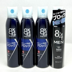 Xịt khử mùi 8x4 men chai đen 135g - Hàng Nhật nội địa