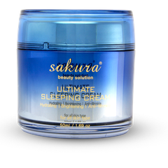 MẶT NẠ NGỦ LÀM DỊU VÀ TRẺ HÓA LÀN DA SAKURA ULTIMATE SLEEPING CREAM.