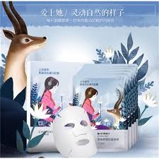 (Mua 1 tặng 1) Mặt Nạ Thảo Dược Chando Hymalaya Dưỡng Ẩm Và Làm Dịu Da Tuyết Liên hộp 5 miếng - Hàng Nhật nội địa