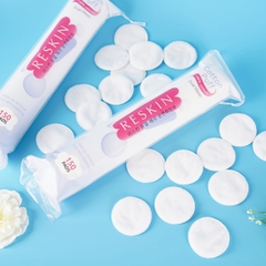 Bông tẩy trang Reskin 100% cotton 150 miếng - Hàng Nhật nội địa