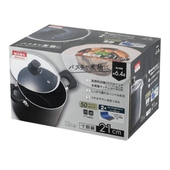 Nồi sâu lòng chống dính đá hoa cương Pear Life (size 21cm) - Hàng Nhật nội địa