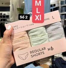 Set 6 quần chíp Gu size S mẫu 2 - Hàng Nhật nội địa