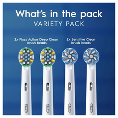 Set 4 đầu bản chải Oral-B Floss+Deep clean