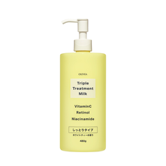 Sữa dưỡng thể dưỡng da sáng mịn và ẩm mượt – OLEVEA TRIPLE TREATMENT MILK VITAMIN (480g) - Hàng Nhật nội địa