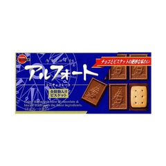 Bánh quy Bourbon Alfort Mini vị socola  hộp 12 bánh - Hàng Nhật nội địa
