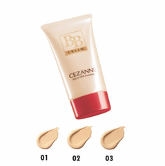 Kem nền BB Cream Cezanne 40g SPF 23, PA++ màu 02 ochre tone tự nhiên - Hàng Nhật nội địa