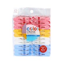 Set 20 kẹp quần áo màu sắc Kokubo - Hàng Nhật Nội Địa