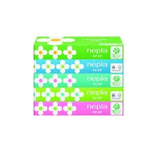 Set 5 hộp khăn giấy ăn Nepia 5x 150 tờ đôi - Hàng Nhật nội địa