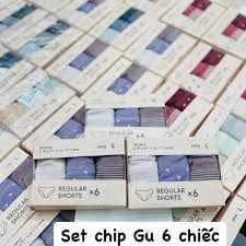 Set 6 quần chíp Gu size XL mẫu 4 - Hàng Nhật nội địa