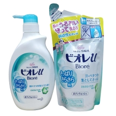 Sét sữa tắm biore 530ml + 380ml hương tự nhiên - Hàng Nhật nội địa