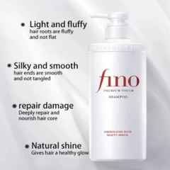 Dầu Gội Shiseido Fino Premium Touch Phục Hồi Tóc Hư Tổn Chai 550ml - Hàng Nhật nội địa