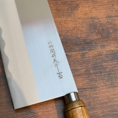 Dao chặt cán gỗ cao cấp Nikken Tsubazo 20.5 cm (Made in Japan) - Hàng Nhật nội địa