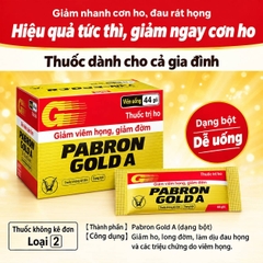 Bột hỗ trợ giảm triệu chứng cảm Taisho Pabron Gold hộp 44 gói, dùng từ 12 tuổi - Hàng Nhật chính hãng