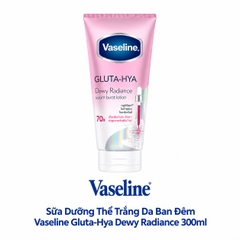( Thái Lan) Sữa Dưỡng Thể Trắng Da Ban Đêm Vaseline Gluta-Hya Dewy Radiance 300ml