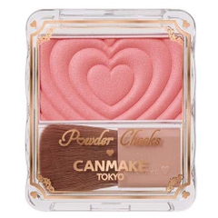 Phấn má hồng CANMAKE Powder Cheeks 1.8g P01 Powerful Pink - Hàng Nhật nội địa