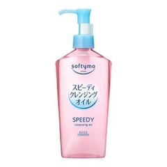Dầu tẩy trang nhanh Kose Softymo Speedy cleansing oil 240ml hồng - Hàng Nhật nội địa