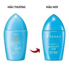 Sữa Chống Nắng Senka Kiềm Dầu, Mịn Lì Cho Da Dầu 40ml Perfect UV Milk SPF50+ PA++ ++ - Hàng Nhật Nội Địa