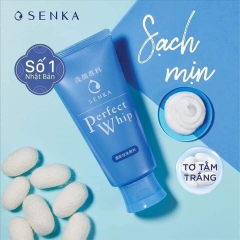 Sữa rửa mặt Senka Perfect Whip 150g - Hàng Nhật nội địa