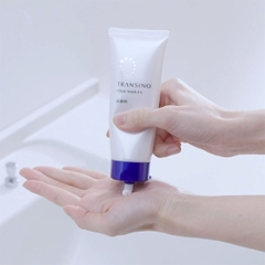 Sữa Rửa Mặt Trắng Da Ngừa Sạm Nám Transino Clear Wash EX 100g - Hàng Nhật nội địa