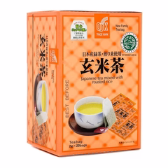 Trà Xanh Mix Gạo Rang Osk Sencha Japanese Green Tea Hộp 20 Túi - Hàng Nhật nội địa