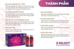 Nước uống làm đẹp da S Select Collagen Drink (Hộp 10 lọ) - Hàng Nhật nội địa