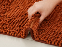 Thảm lau chân siêu thấm hút sợi Mcrofiber  (màu cam) - Hàng Nhật nội địa