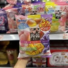 Thạch Orihiro vị Đào, Xoài, Nho Tím ( 24 chiếc) - Hàng Nhật nội địa