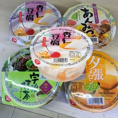 Thạch vị đậu hũ hạnh nhân, vị dưa lưới, vị trái cây đủ vị 300g - Hàng Nhật nội địa